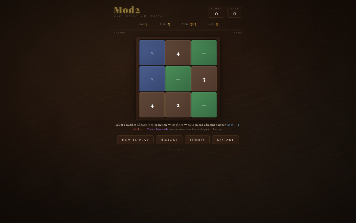 mod2 math puzzle browser game